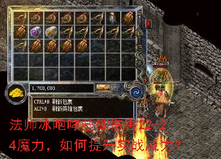 法师冰咆哮基础伤害22-24魔力,如何提升实战威力? 法师冰咆哮基础伤害22-24魔力,如何提升实战威力?