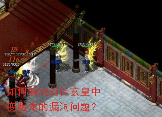如何解决幻神玄皇中变版本的漏洞问题? 如何解决幻神玄皇中变版本的漏洞问题?