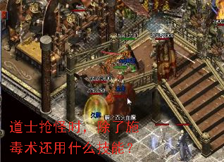 道士抢怪时,除了施毒术还用什么技能? 道士抢怪时,除了施毒术还用什么技能?