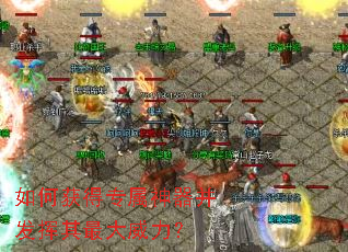 如何获得专属神器并发挥其最大威力? 如何获得专属神器并发挥其最大威力?