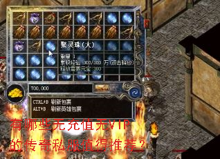 有哪些无充值无VIP的传奇私服值得推荐? 有哪些无充值无VIP的传奇私服值得推荐?