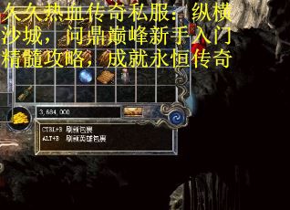久久热血传奇私服：纵横沙城，问鼎巅峰新手入门精髓攻略，成就永恒传奇