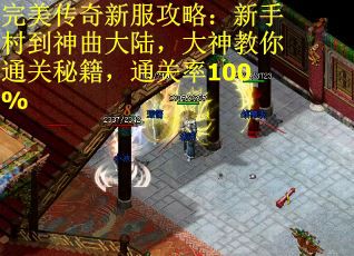 完美传奇新服攻略：新手村到神曲大陆，大神教你通关秘籍，通关率100%