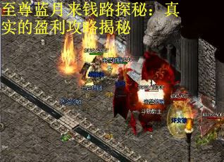 至尊蓝月来钱路探秘：真实的盈利攻略揭秘