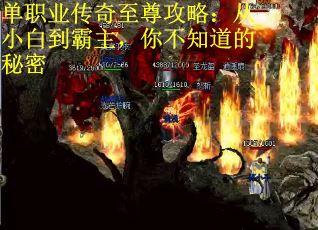 单职业传奇至尊攻略：从小白到霸主，你不知道的秘密