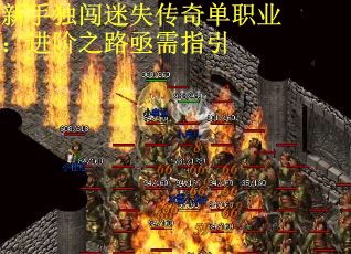 新手独闯迷失传奇单职业：进阶之路亟需指引