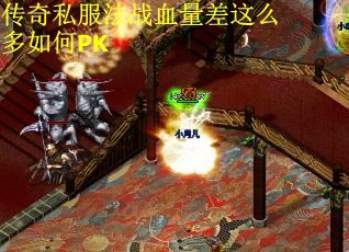 传奇私服法战血量差这么多如何PK