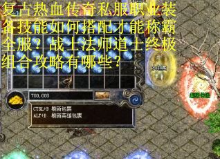复古热血传奇私服职业装备技能如何搭配才能称霸全服？战士法师道士终极组合攻略有哪些？