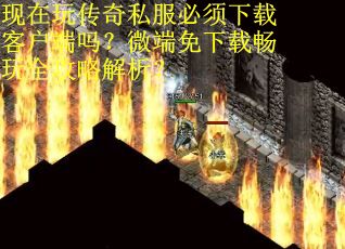 现在玩传奇私服必须下载客户端吗？微端免下载畅玩全攻略解析？
