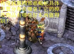传奇找服网邪恶蝎蛇具体位置分布在哪里？它的掉落物品有哪些好东西值得刷？