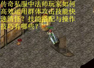 传奇私服中法师玩家如何高效运用群体攻击技能快速清怪？技能搭配与操作技巧有哪些？